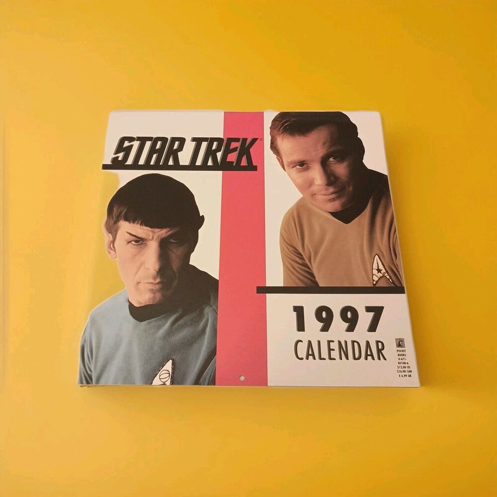 Star Trek Original Series 1997 Wall Calendar Unused Vintage NOS TOS Collectible